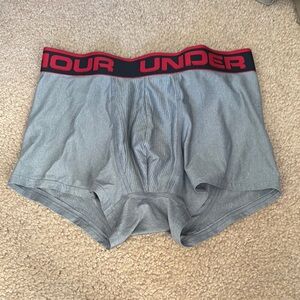 Under Armour Men's Gray Boxer Briefs